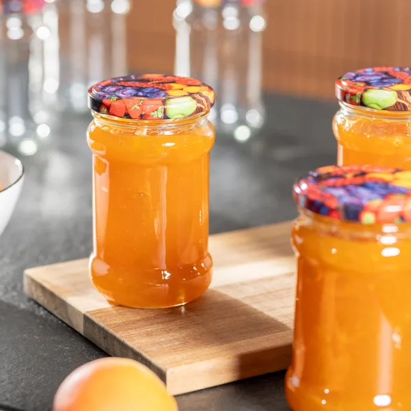 Haushalt International Zavařovací sklenice 315 ml s víčky, sada 6 ks
