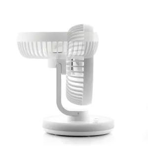 InnovaGoods Stolní ventilátor FanLed s USB nabíjením a LED diodami