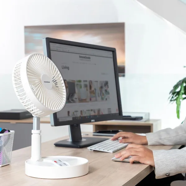 InnovaGoods Skládací stolní ventilátor Fandle s USB dobíjením