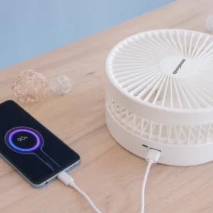 InnovaGoods Skládací stolní ventilátor Fandle s USB dobíjením