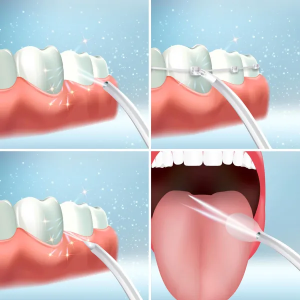 InnovaGoods Přenosná dobíjecí ústní sprcha Dente