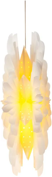 Weltbild LED dekorace Květ Dahlia, bílá, 60 cm