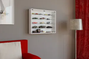 VCM Nástěnná vitrína Mandosa L, bílá