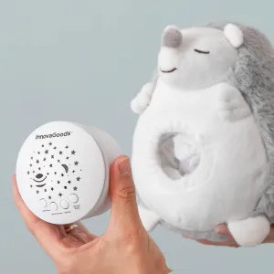 InnovaGoods Plyšový ježek Spikey s bílým šumem a projektorem na spaní