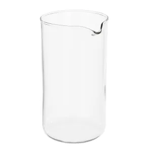Haushalt International Skleněný french press se satinovanou nerezovou ocelí, 1 l