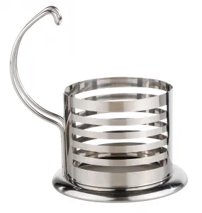 Haushalt International Skleněný french press se satinovanou nerezovou ocelí, 1 l
