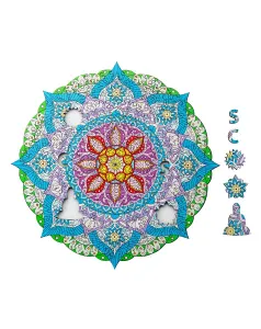 Weltbild Dřevěné puzzle Mandala, 204 dílků
