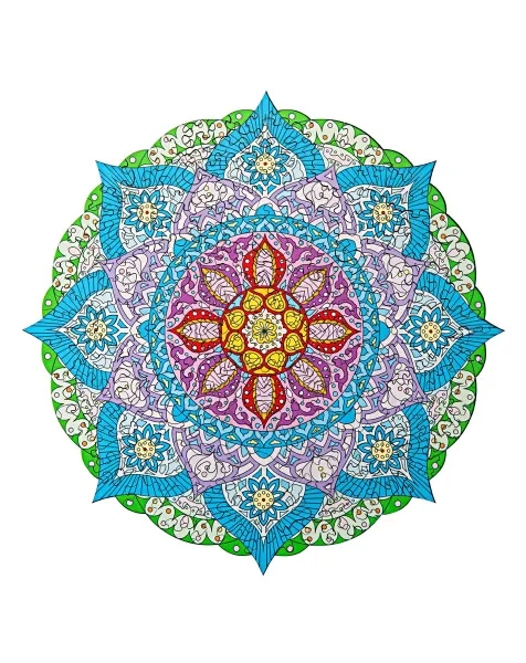 Weltbild Dřevěné puzzle Mandala, 204 dílků