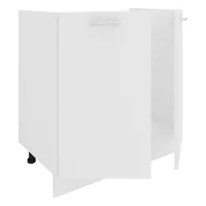 VCM Kuchyňská skříňka Esilo pod dřez, 80 cm, bílá