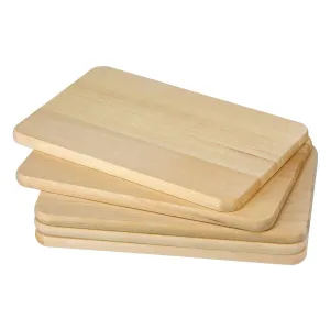 Haushalt International Dřevěné kuchyňské prkénko, 21,5 x 13,5 cm, 5 ks