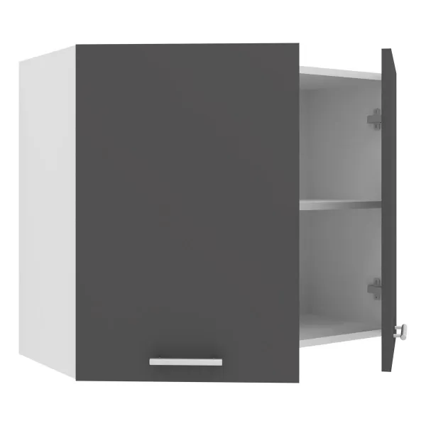 VCM Horní kuchyňská skříňka Esilo, 80 cm, 2 dvířka, antracit