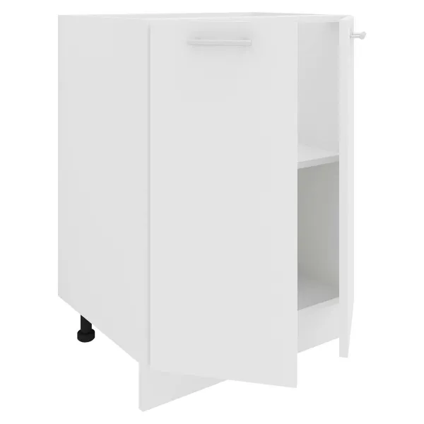 VCM Dolní kuchyňská skříňka Esilo, 60 cm, 2 dvířka, bílá