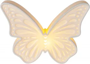 Weltbild Porcelánová LED dekorace Bílý motýl