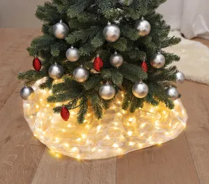 Weltbild LED Dekorační textilie Glamour, stříbrná