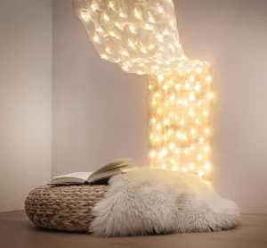Weltbild LED Dekorační textilie Glamour, stříbrná