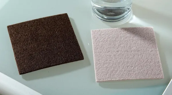 Gilde Podtácek filcový čtverec, hnědý, 6 ks