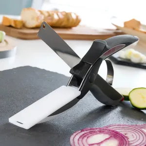 InnovaGoods Kuchyňské nůžky s nožem a prkénkem Scible