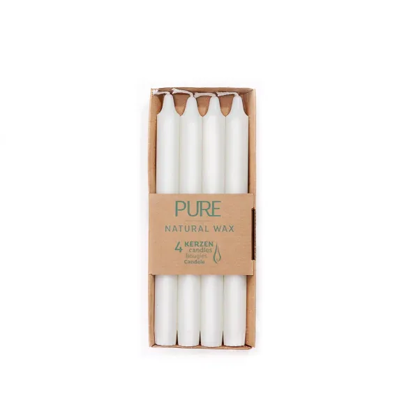 Weltbild Sada svíček Pure, 4 ks, přírodní