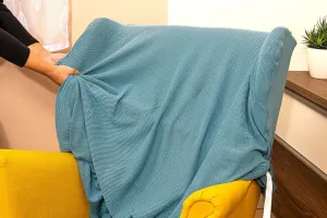 Potah na křeslo ušák s podsedákem Gisela, černý