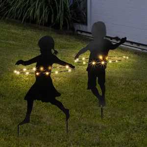 Haushalt International LED Solární zápich Chlapec s Hula hoop
