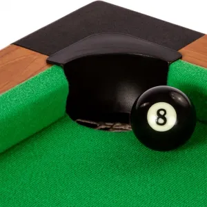 GamesPlanet® 57275 Biliardový stôl pool biliardový stôl s vybavením, 4 ft, zelený