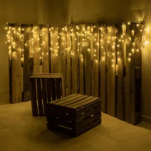 Nexos 2178 diLED svetelný dážď - 180 LED teple biela