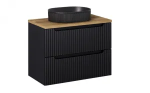 ArtCom Keramické umývadlo BEYOND 3 E-6531 | čierny mat 56 x 36 cm