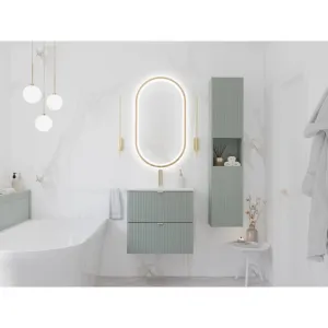 ArtCom Vysoká skrinka do kúpeľne LINE Reed Green 80-03-2D