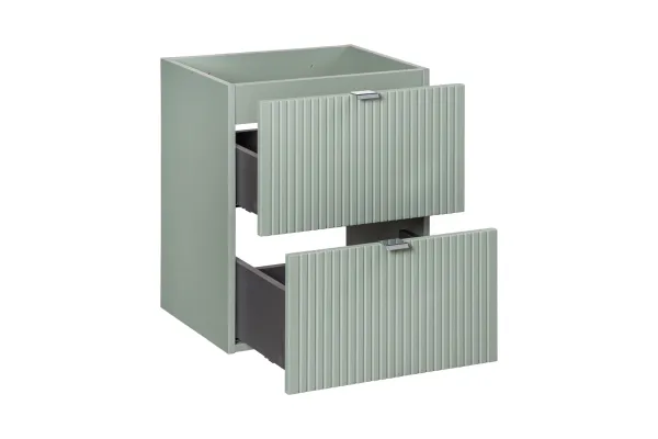 ArtCom Skrinka pod umývadlo LINE Reed Green 82-50-2S | 50 cm