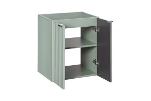 ArtCom Skrinka pod umývadlo LINE Reed Green 82-60-2D | 60 cm s dvierkami