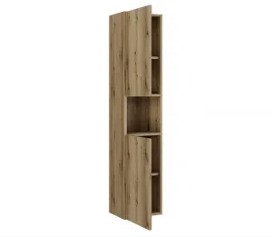 ArtCom Vysoká skrinka do kúpeľne NOVA Oak 80-03-2D