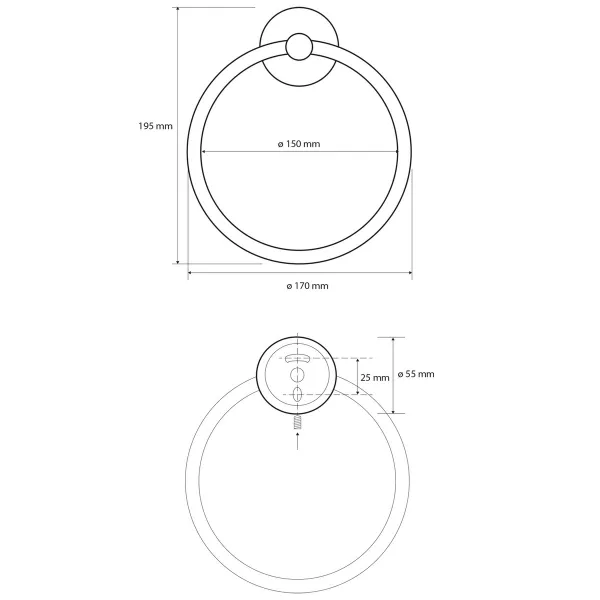 X-ROUND WHITE kruh, biela XR411W