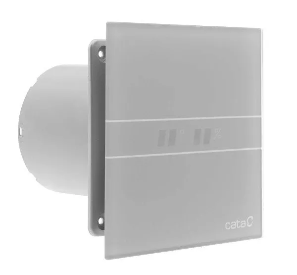 CATA - E-100 GSTH kúpeľňový ventilátor axiálny s automatom,4W/8W,potrubie 100,striebo 00900600