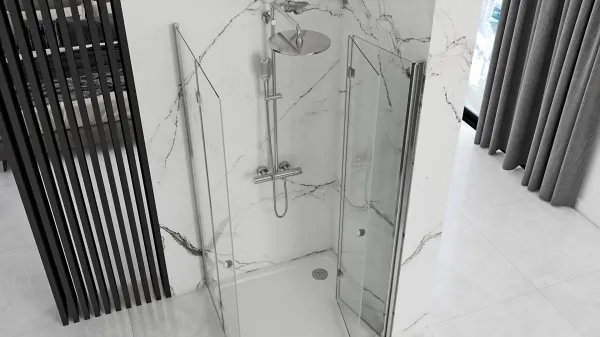 Sprchová kabína Rea Fold N2 transparentná, velikost 90x90
