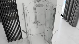 Sprchová kabína Rea Fold N2 transparentná, velikost 90x90