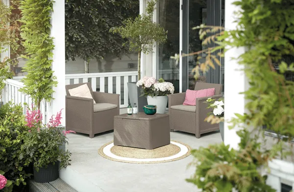 KETER Balkónový set ALODIA balcony box | cappuccino
