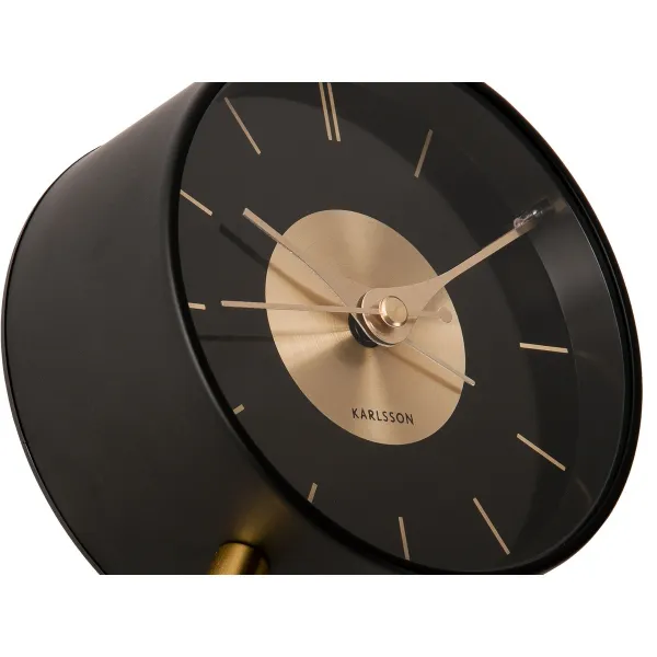 Karlsson 5919BK dizajnový budík 12 cm