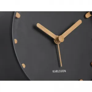 Karlsson 5943BK dizajnový budík 11 cm