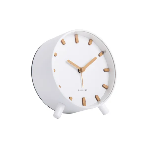 Karlsson 5943WH dizajnový budík 11 cm
