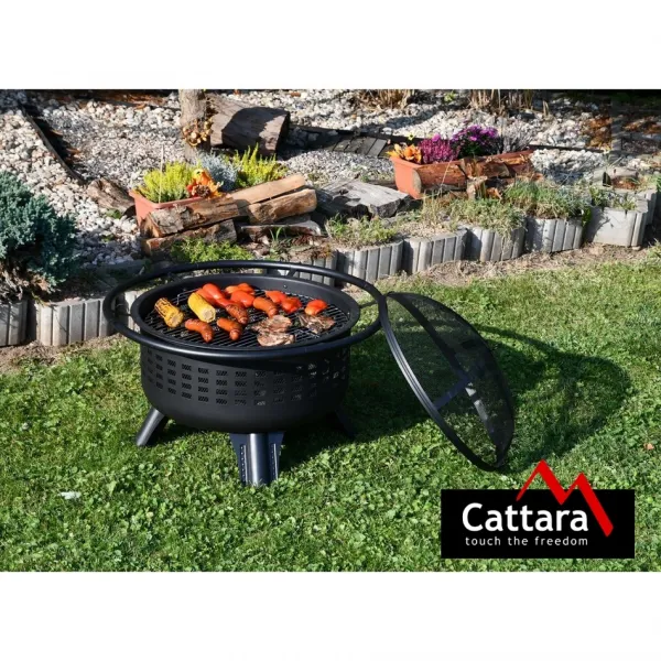 CATTARA Ohnisko MERAPI s poklopom, 80 x 80 x 62 cm