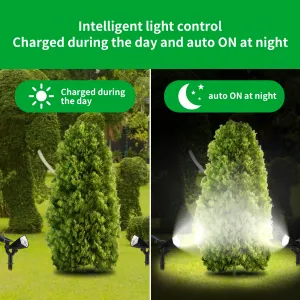 LED solárna lampa DUAL-WHITE - Balenie 2ks