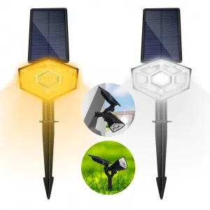 LED solárna lampa DUAL-WHITE - Balenie 2ks