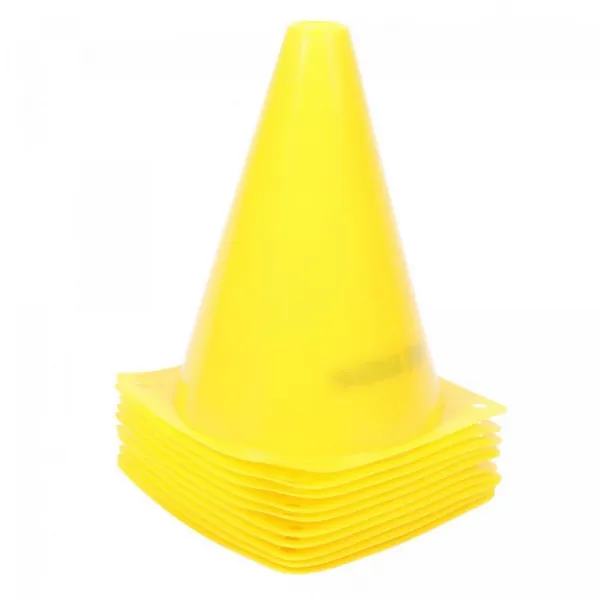 Gorilla Sports Kužele 17 cm, 10 ks, žlté