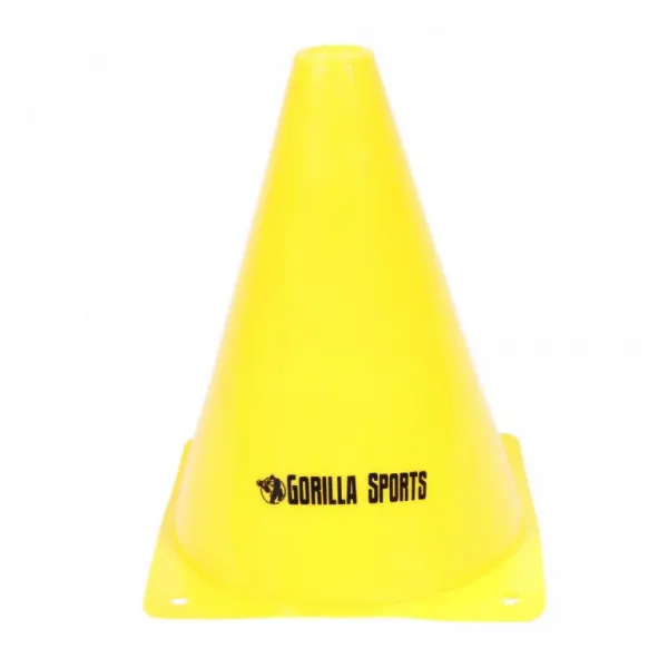 Gorilla Sports Kužele 17 cm, 10 ks, žlté