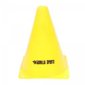 Gorilla Sports Kužele 17 cm, 10 ks, žlté
