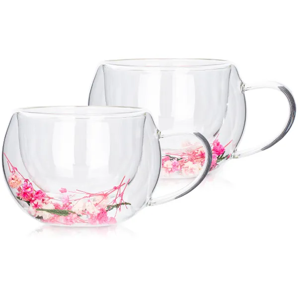 4Home Termo pohár na cappuccino Blossom Hot&Cool, 270 ml, 2 ks