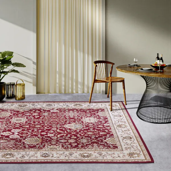 Villeroy & Boch - Hanse Home koberce Kusový koberec Villeroy & Boch 106057 Red, Cream – na von aj na doma - 160x235 cm