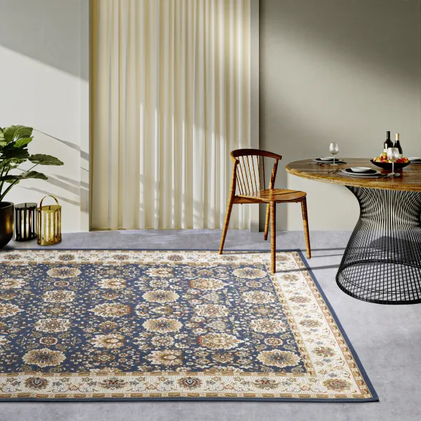 Villeroy & Boch - Hanse Home koberce Kusový koberec Villeroy & Boch 106055 Blue, Cream – na von aj na doma - 160x235 cm