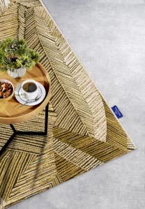 Villeroy & Boch - Hanse Home koberce Kusový koberec Villeroy & Boch 106059 Gold, Black – na von aj na doma - 160x235 cm