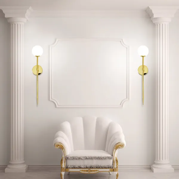 TooLight Nástenná lampa 52CM APP578-1W zlatá